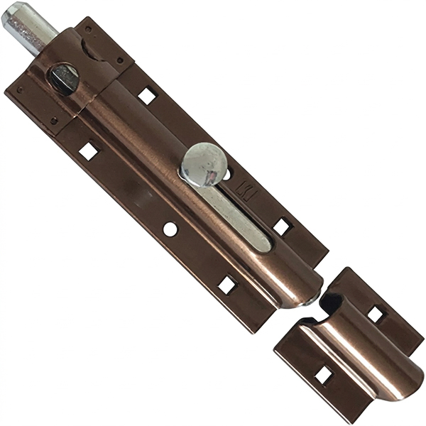 Comunello Catenaccio Porta Lucchetto Asta Tonda Bronzato ART.752